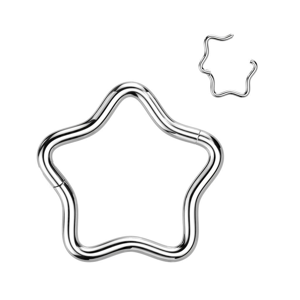 Implant Grade Titanium Star Hinged Segment Hoop Ring